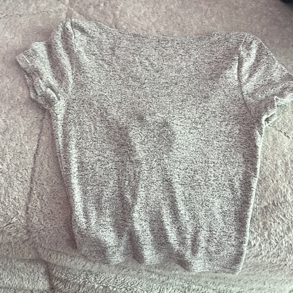 grey front tie top - Picture 2 of 2